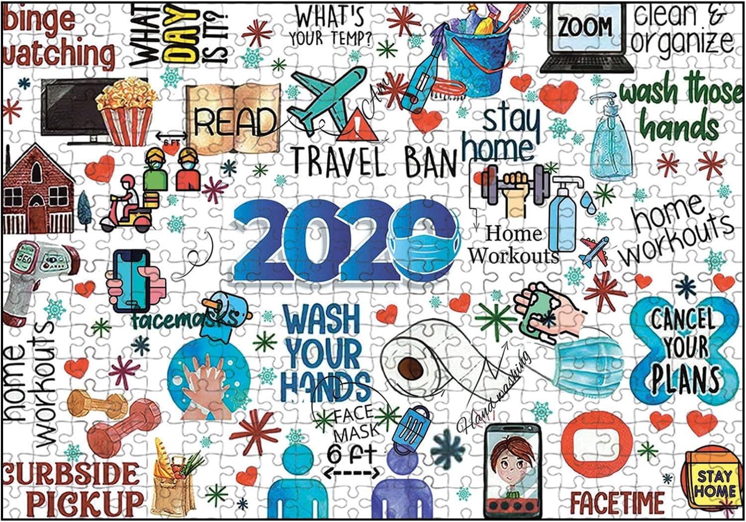 Kovaky Puzzles for Adults 1000 Piece 2020-2021 Puzzle Game Interesting Toys Personalized Gift Jigsaw Puzzles
