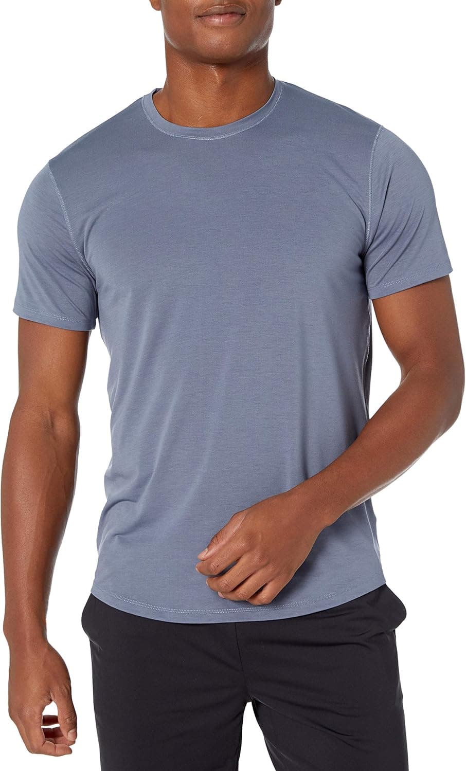 Peak Velocity Men's Smart Jersey Lightweight Crew Neck T-shirt