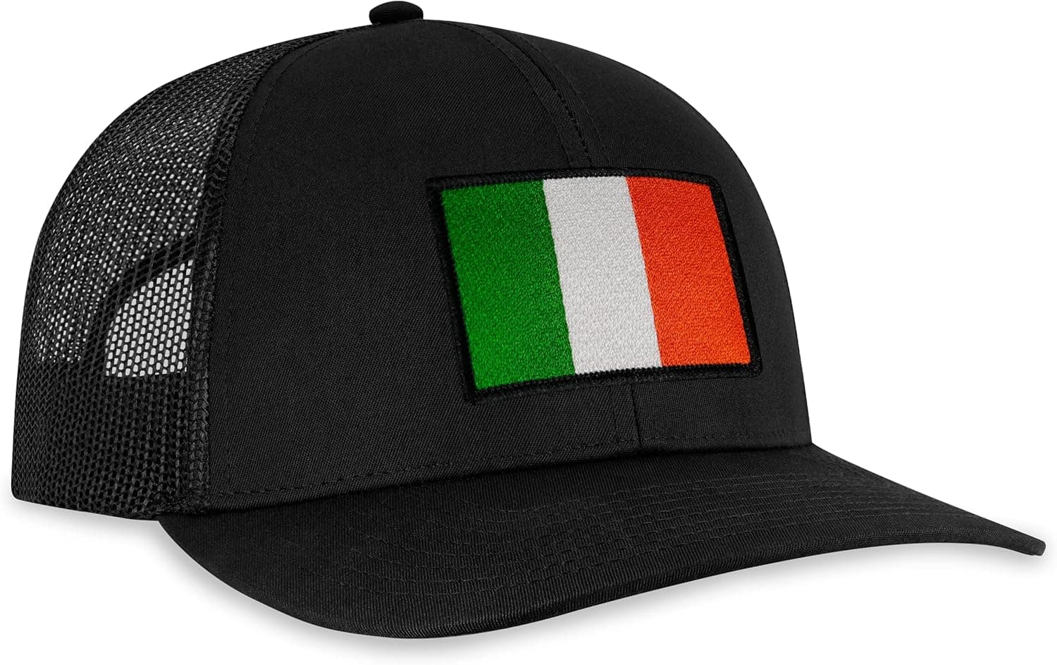 Irish Flag Hat – Ireland Trucker Hat Baseball Cap Snapback Golf Hat (Black)