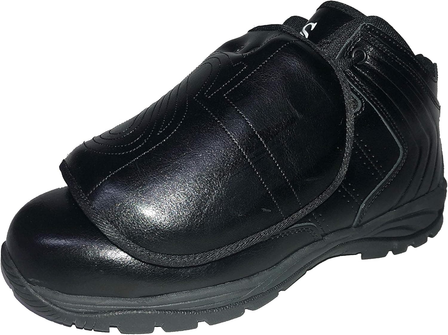 Smitty | BBS-PS1 | Professional Baseball Umpire Mid-Cut Plate Shoes | All Black
