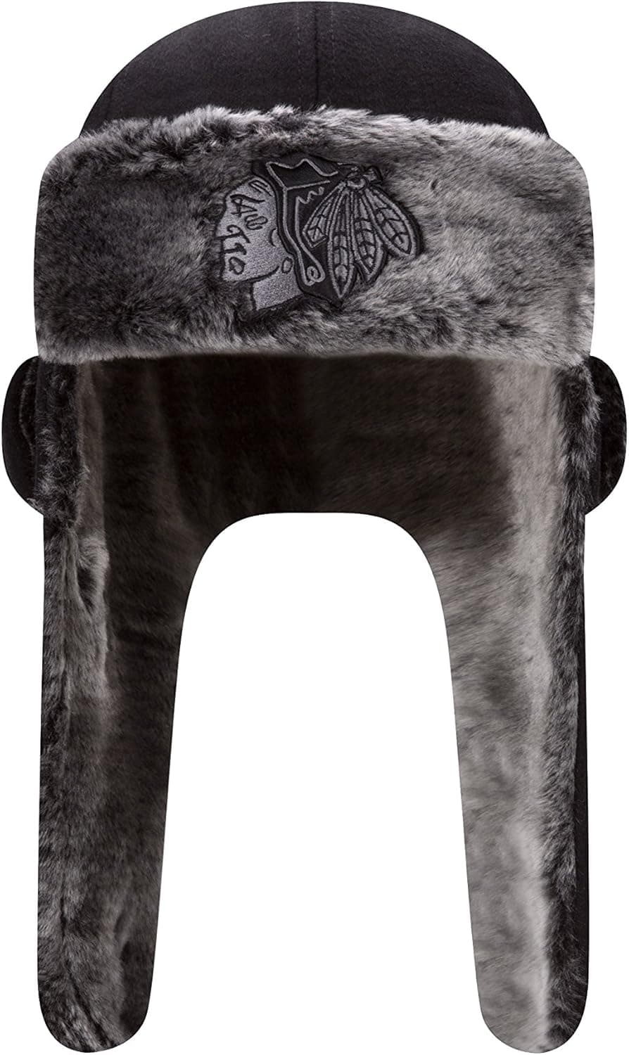 Chicago Blackhawks New Era NHL "Solid Trapper" Knit Trooper Hat