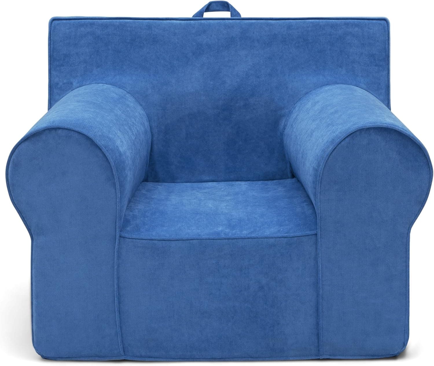 Delta Children XL Cozee Foam Chair - Perfect Size for Kids Ages 18 Months - 12 Years+, Blue