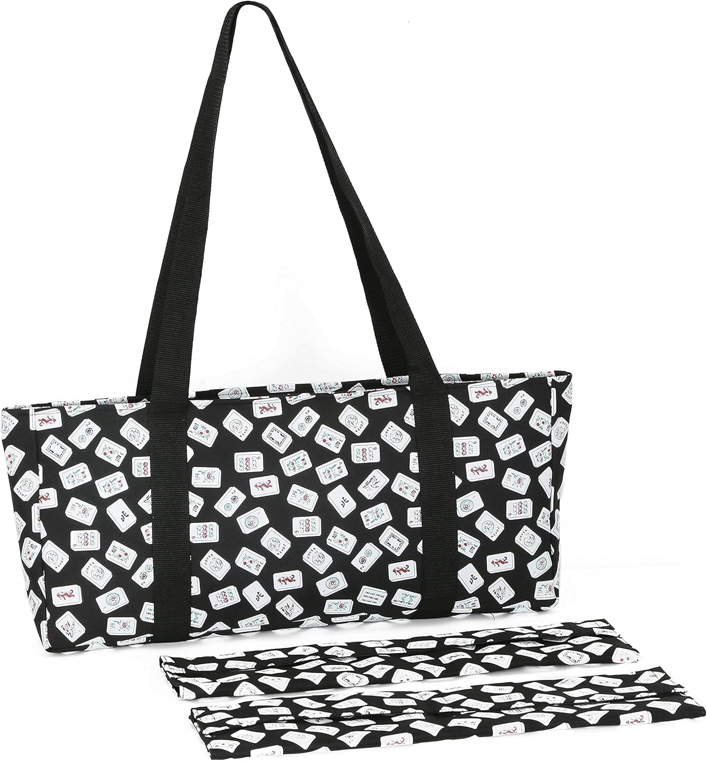 TriplekindAABB ZyduzscAC K-Musculo Black Color Tiles Designer Mah Jongg Set Soft Carrying Case (Case Only)