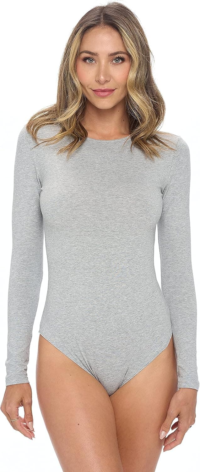 Natural Uniforms Long Sleeve Body Suit-Breathable Cotton Stretch
