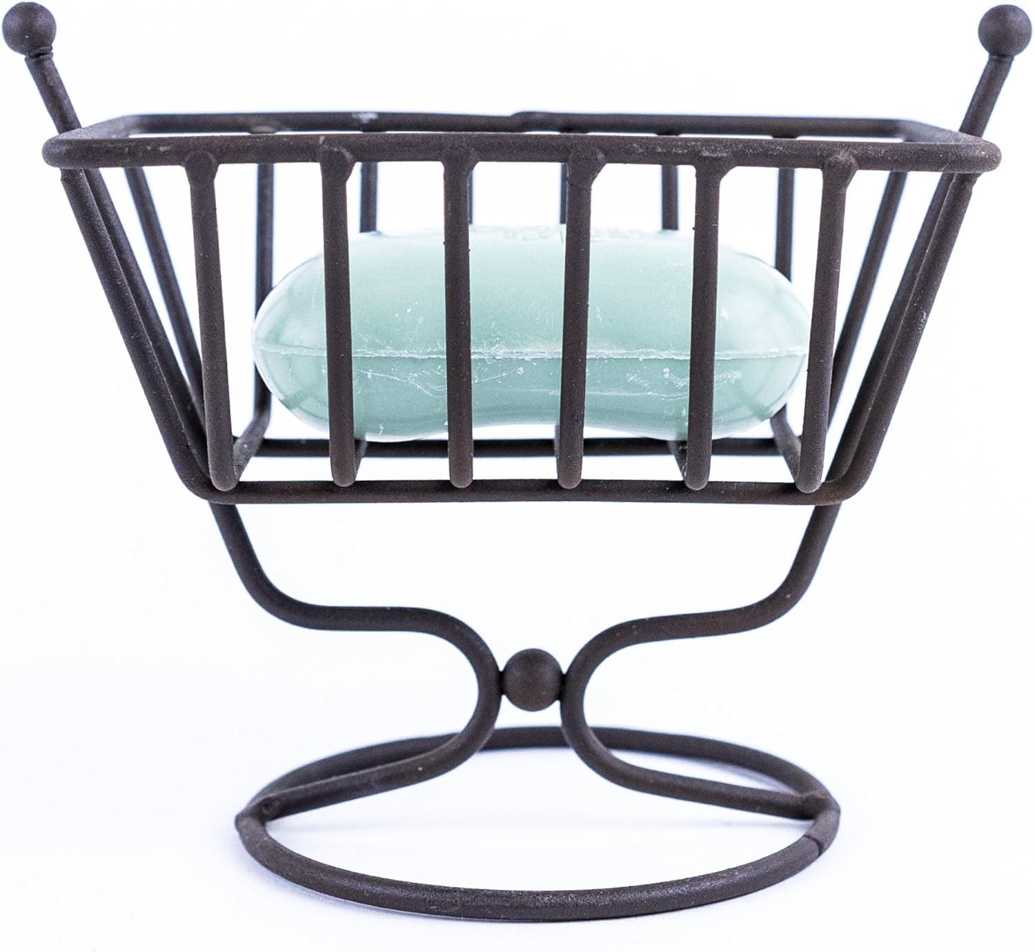 Red Co. Antique Style Small Stand Wire Basket