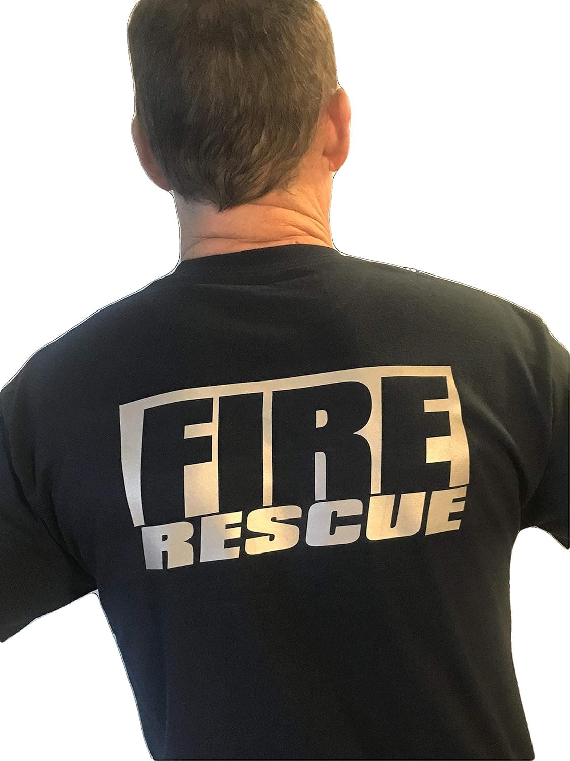 Reflective FIRE RESCUE Duty T Shirt (Large)
