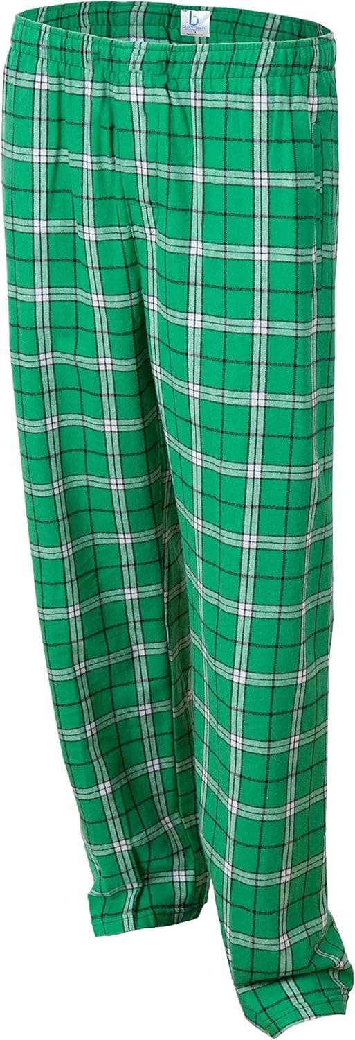 boxercraft - Youth Flannel Pant 100% Cotton with Pockets Kelly Green, YL