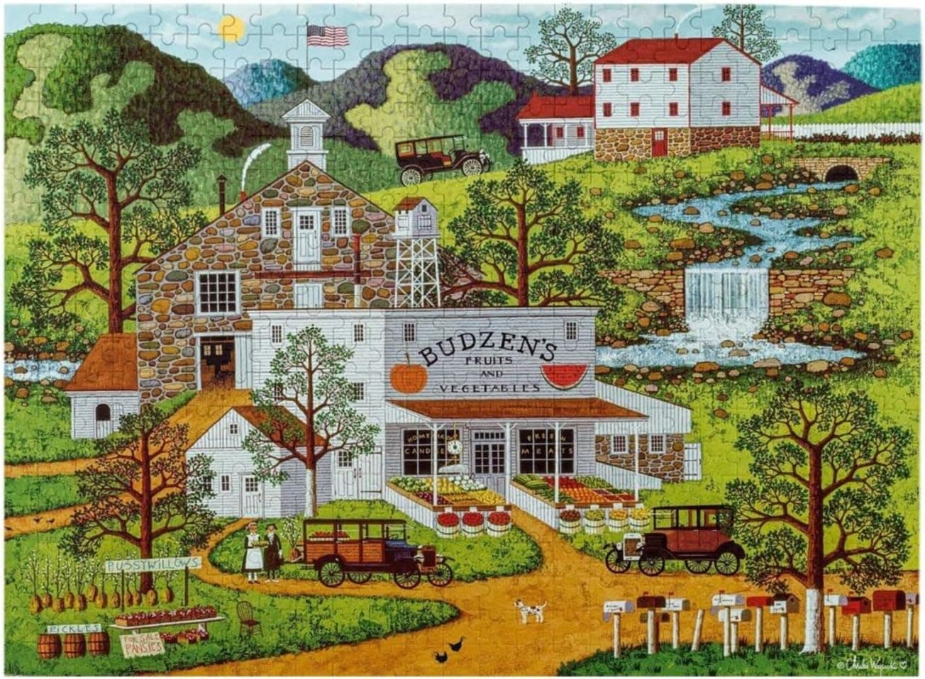 NIABC Jigsaw Puzzles 500 Pieces for Adults - Charles Great Painter Wysocki - Budzens - A Unique Birthday Gift for Teenagers and Adults - Educational Learning Games-Toys-Gifts