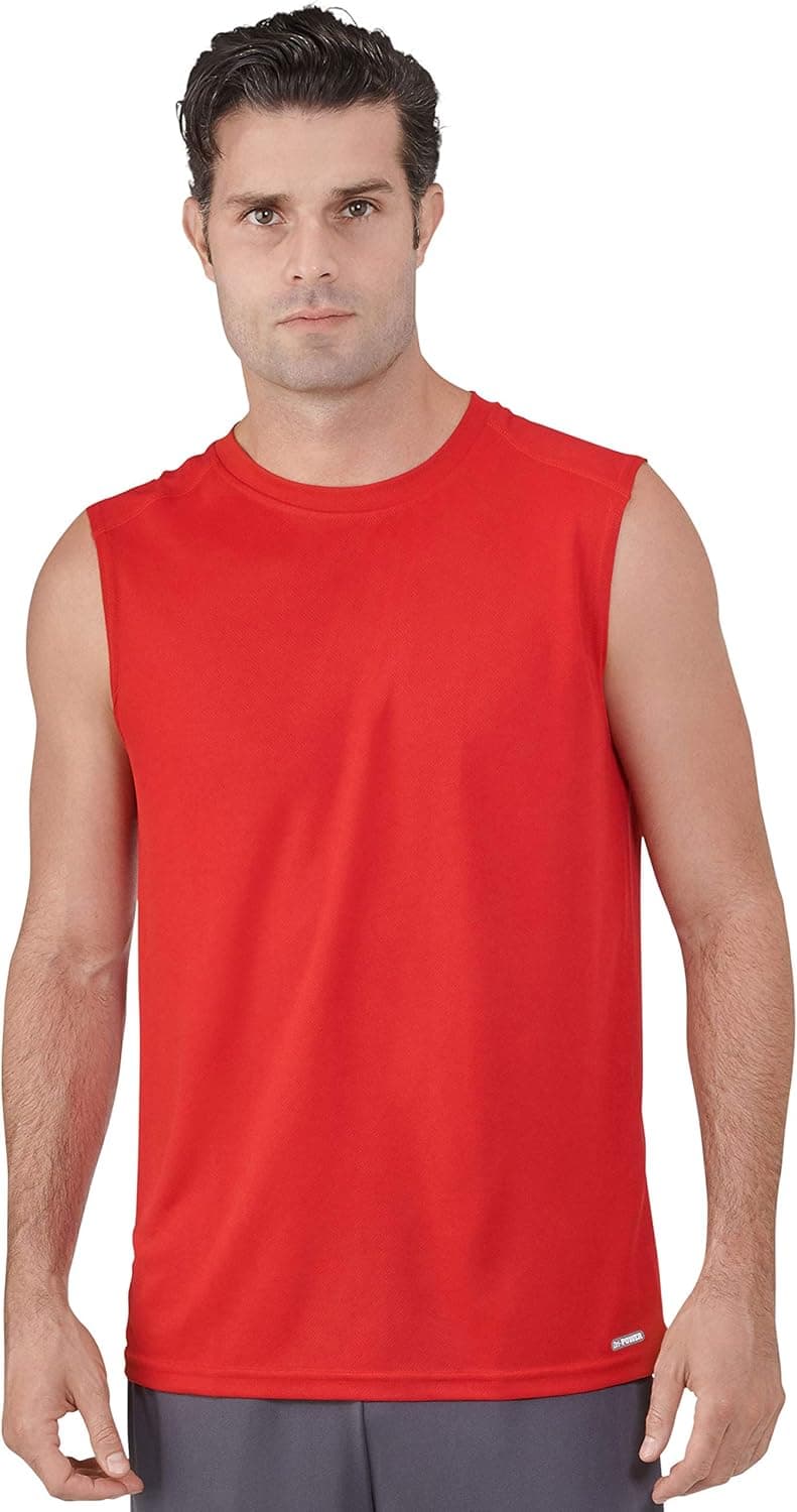 Russell Athletic Men's Dri-Power Performance Mesh Sleeveless Muscle