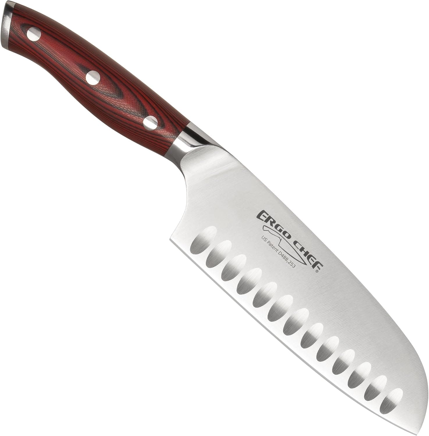 6 Inch Santoku Knife Crimson Series (Out of Retail Box Special)