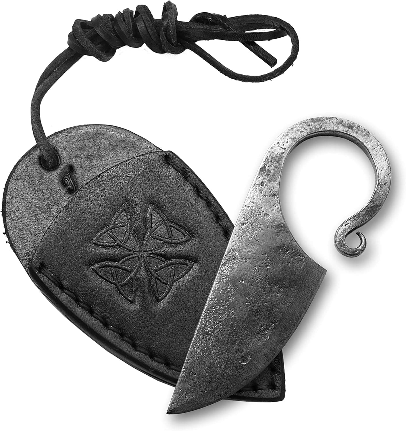 Toferner Celtic Pocket Knife Black - Original Gift -, Beautiful product -, Hand Forged Knife.Hardened Blade, Vintage, Art Collection, Antiquity, Great.Beautiful Product.