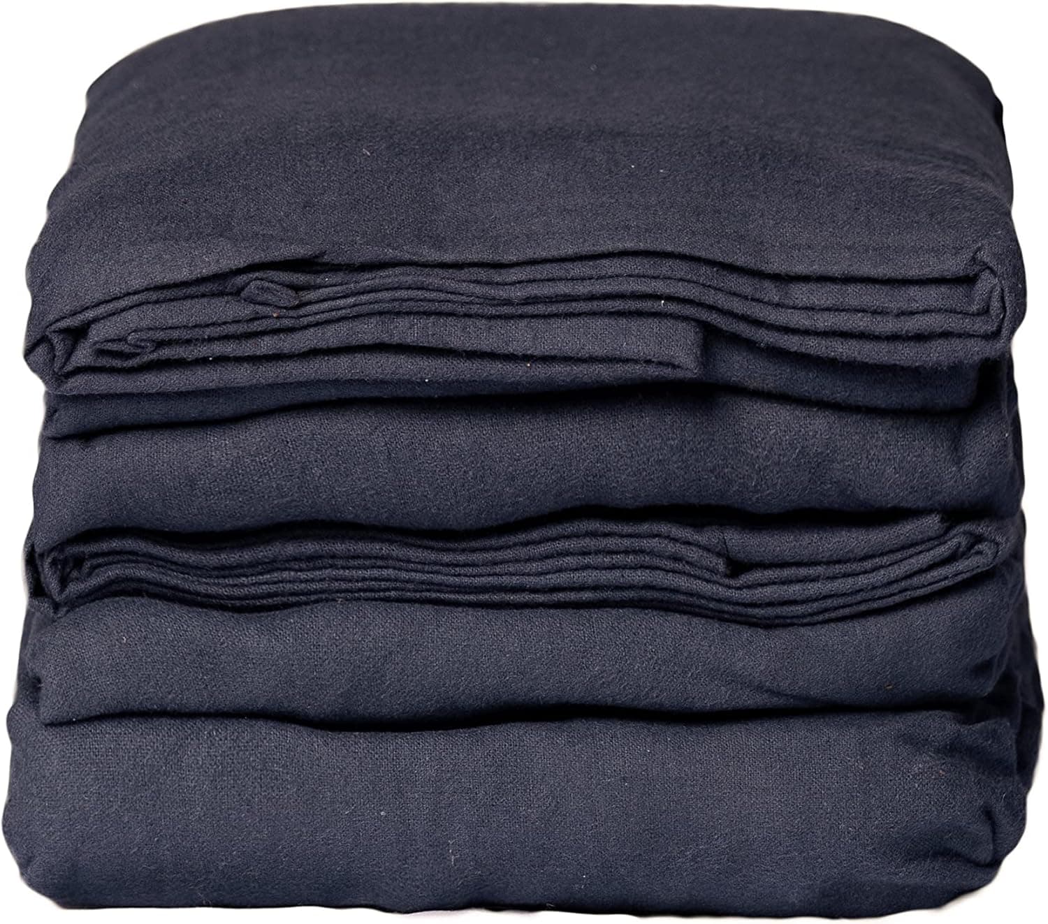 Mayfield Split Sheet Set - 36"x84"x12" (x2) 100% Cotton Flannel Sheets for Split California King - 2 Fitted Sheets with Elastic All Around, 1 Flat Sheet, & 2 Pillowcases - Made in USA Hotel Sheet Set