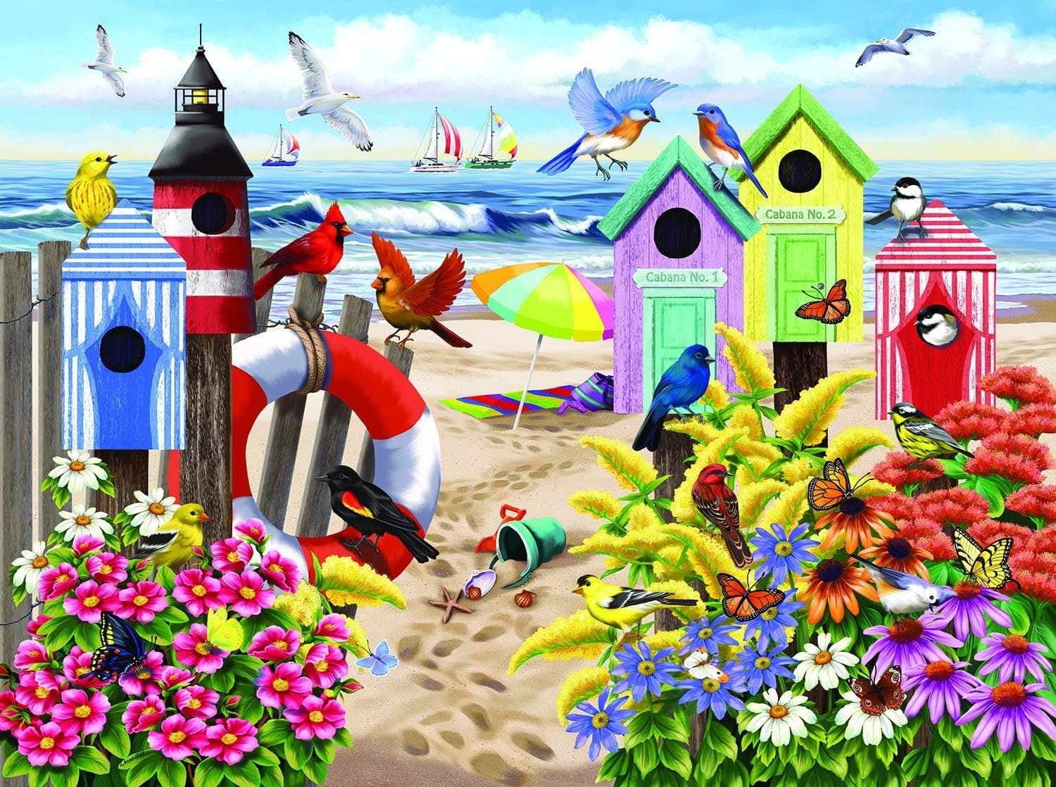 SUNSOUT INC at Home by The Sea 1000 pc Jigsaw Puzzle