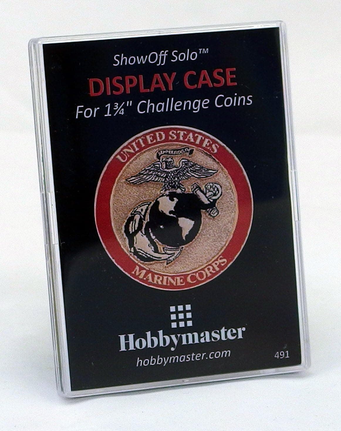 Hobbymaster Display Case for Collectible Challenge Coins, Casino Chips, Poker Chips, or Large Coins - ShowOff Solo
