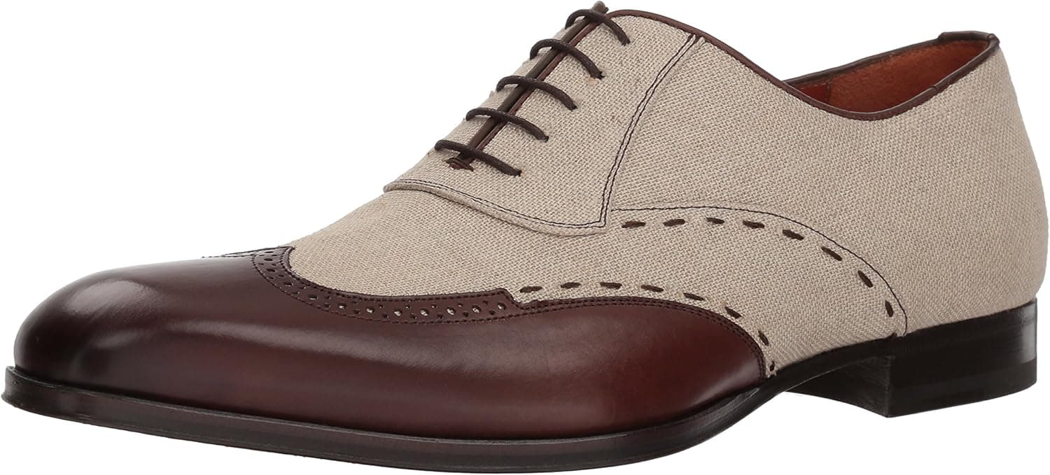 Mezlan Men's Royal Oxford, Brown/Bone, 080 M US