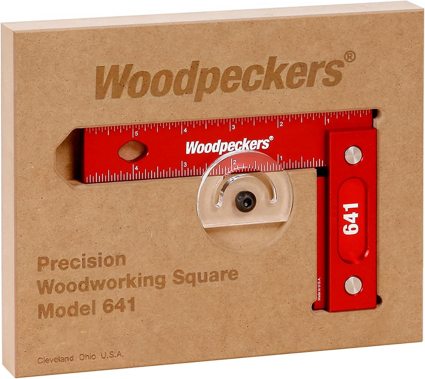 Woodpeckers Precision Woodworking Square 6" x 4", Wall-Mountable, Imperial