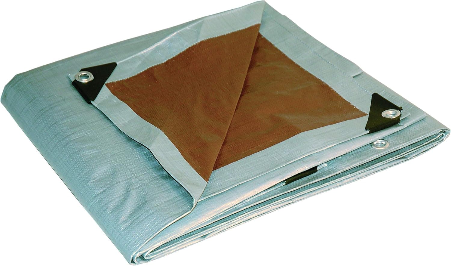 Dry Top 228489 28-by-48-Foot Full Finish Size Tarp, Super Heavy Duty 10-Millimeter, 5.5-Ounce, UV Treated Silver/Brown Reversible