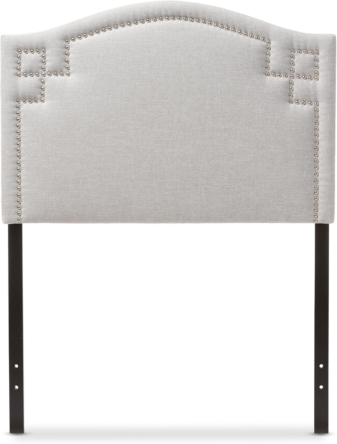 Baxton Studio Aubrey Modern and Contemporary Greyish Beige Fabric Upholstered Twin Size Headboard