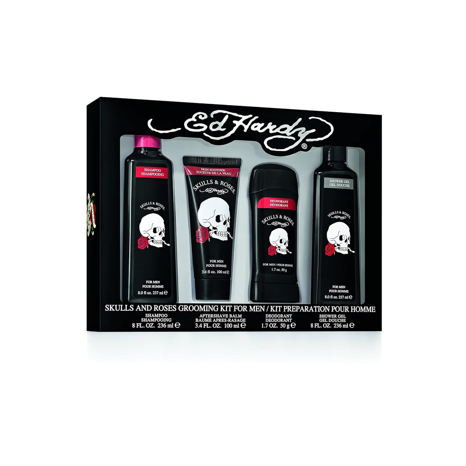 Ed Hardy Skulls & Roses Men's Gift Set, 1.9 Pound