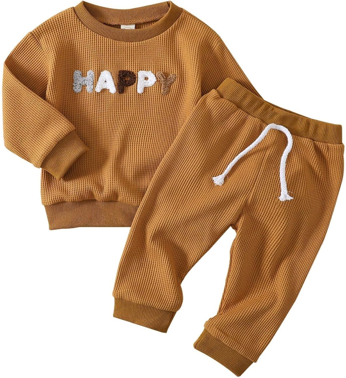 Kid Toddler Boy Girl Clothes Embroidery Pullover Sweatshirt Tops+Long Pants Fall Outfits