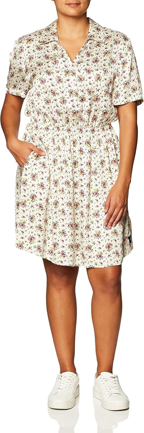 Calvin Klein Women's Button Down Shirtdress Floral