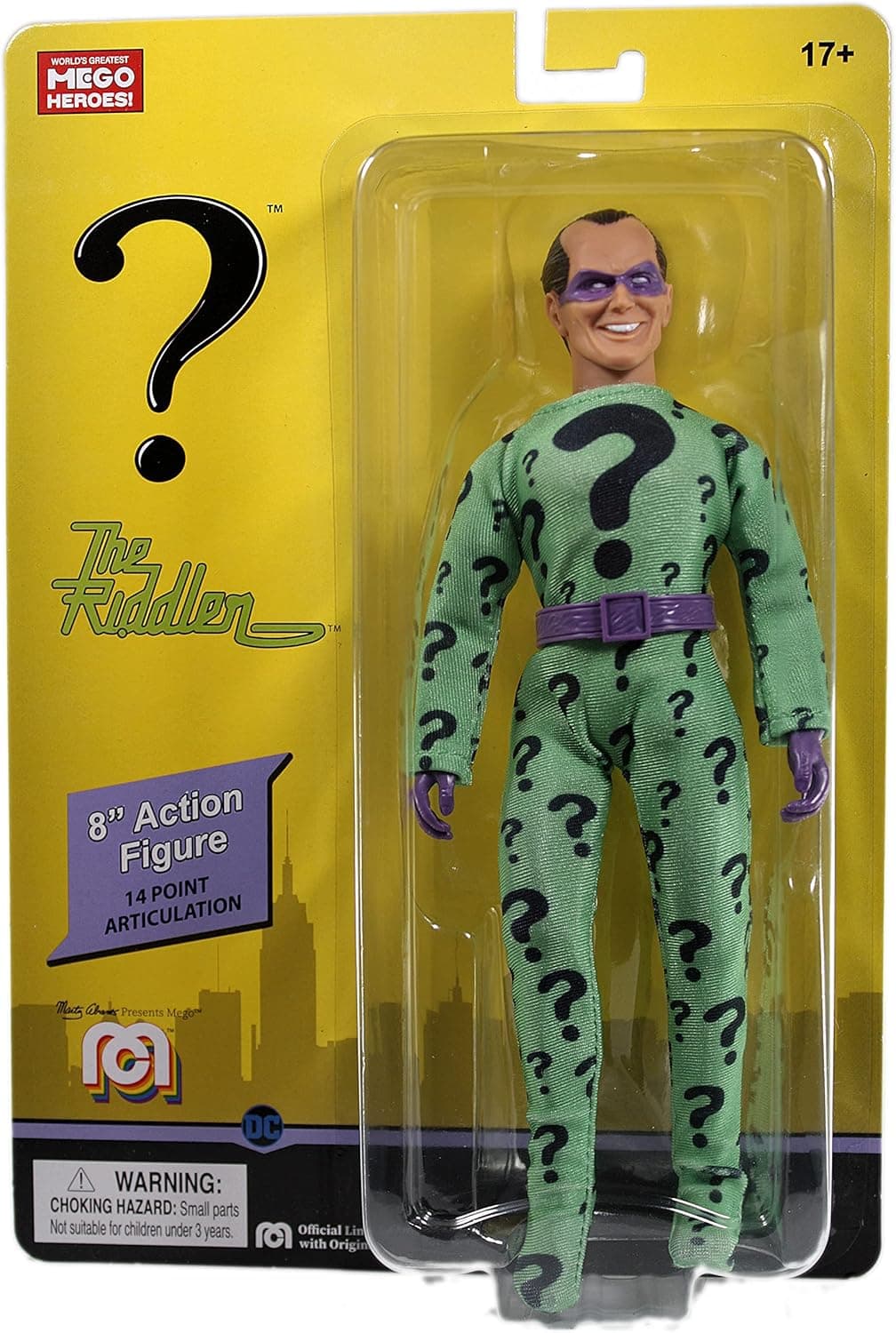 Mego DC Comics Riddler 8" Action Figure Multicolor