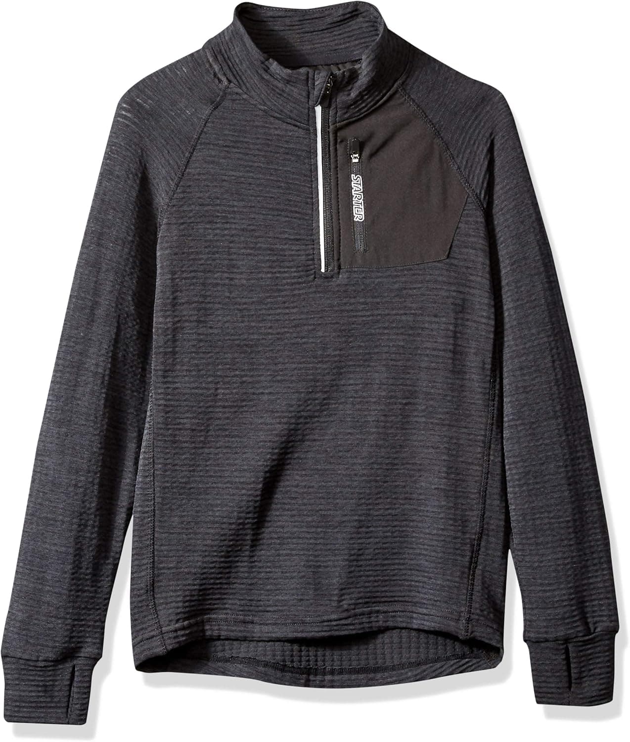 Starter Boys' Brushed Waffle Quarter-Zip Top, Amazon Exclusive