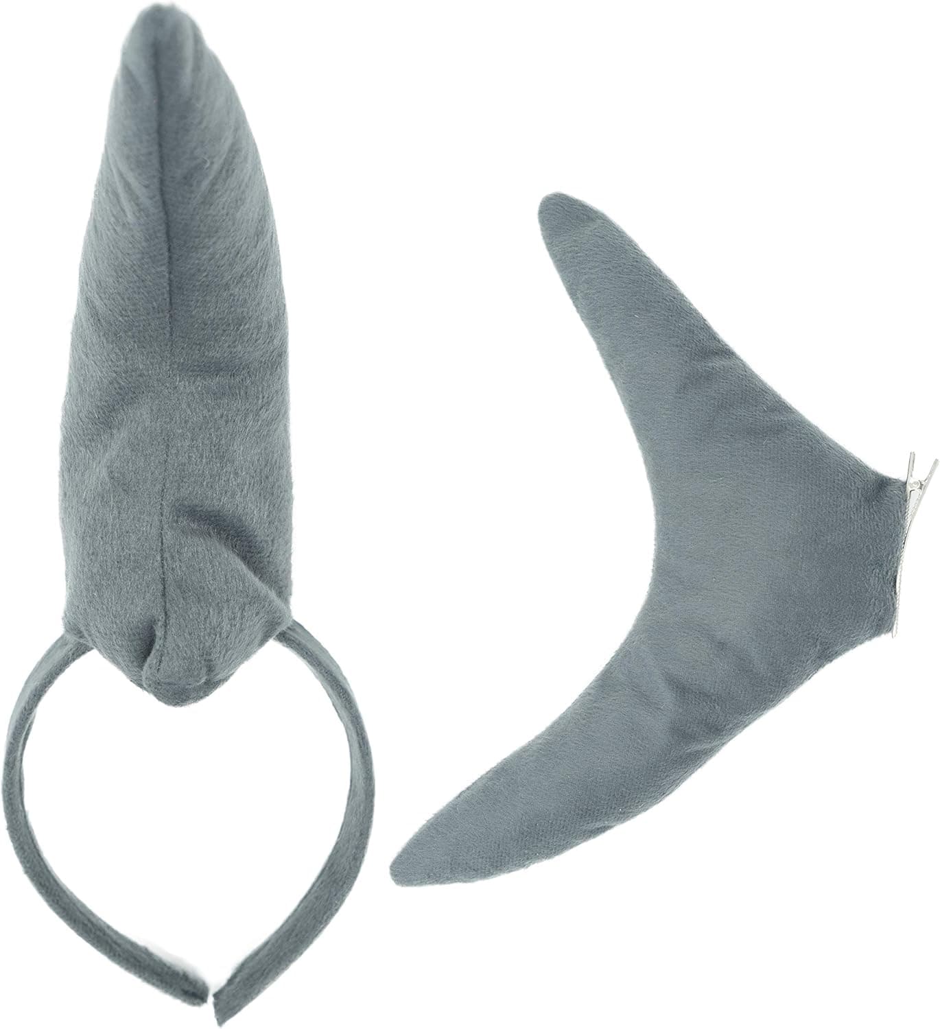Squirrel Products Shark Dorsal Fin Headband and Tail Costume Accessory Set