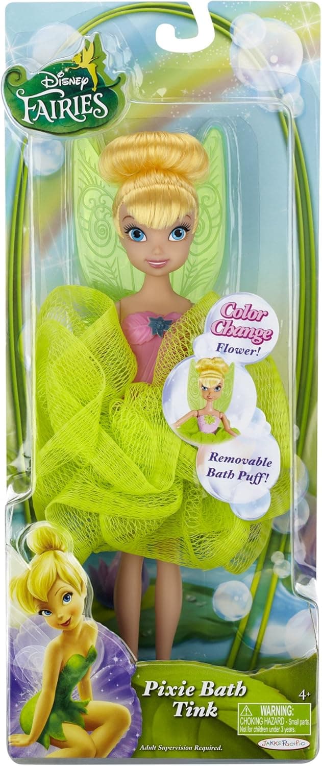 Disney Fairies Green Tink 2 Bath Fairy 9" Fashion Doll
