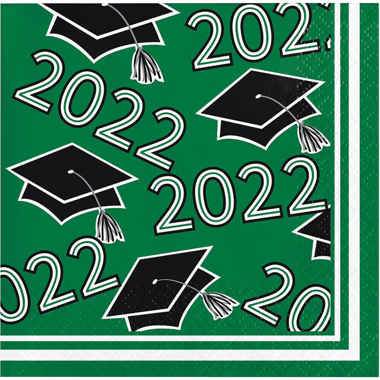 Class of 2022 Emerald Green Beverage Napkins, 108 ct