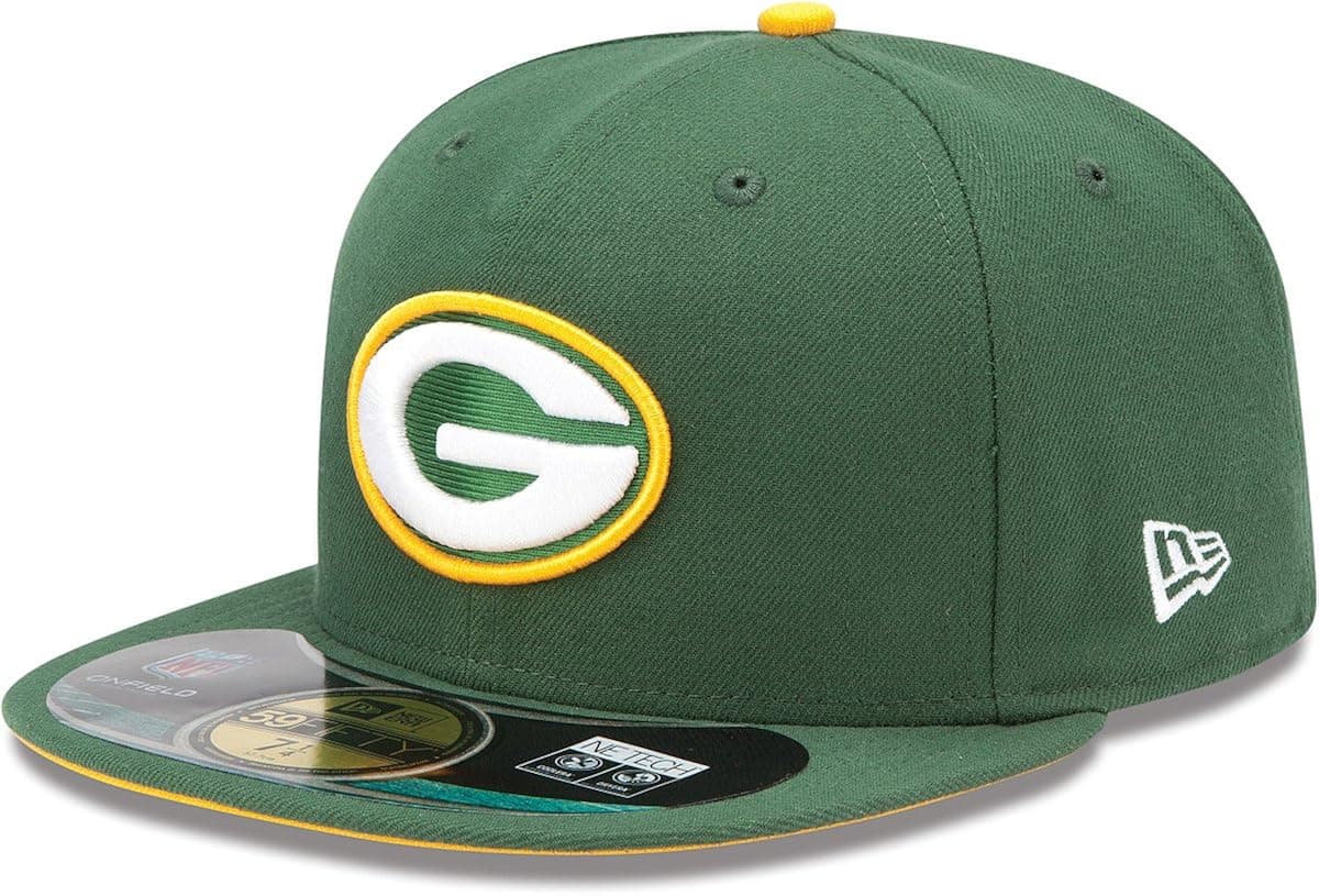 NFL Child Green Bay Packers On Field 5950 Dark Green Game Cap By New Era