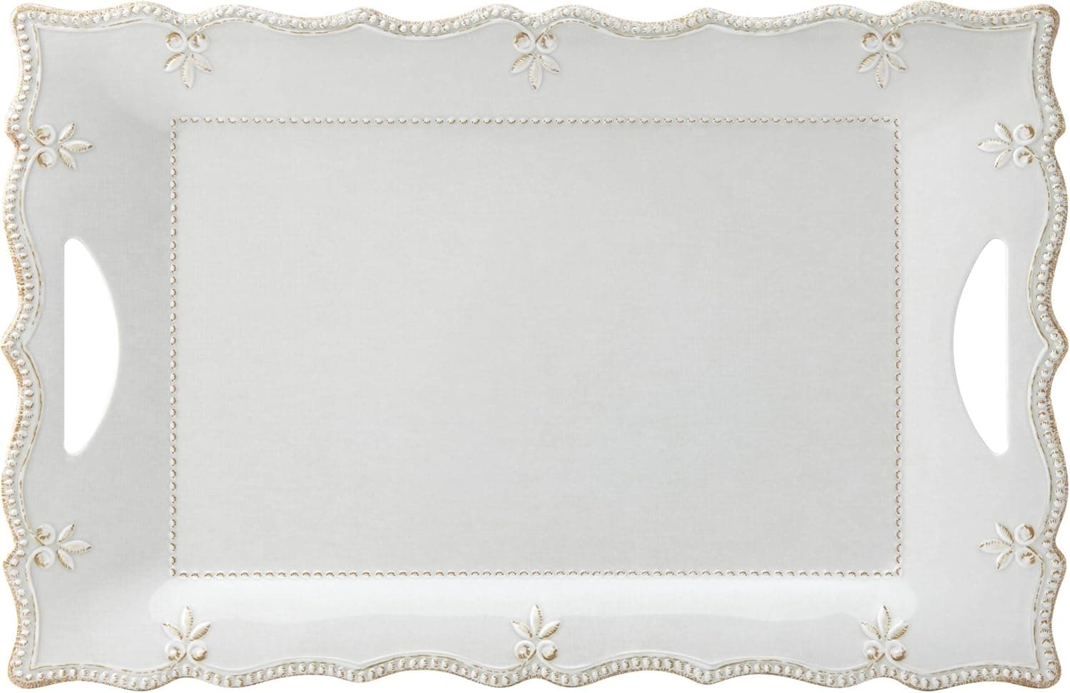 Lenox French Perle Melamine Gray Large Rectangular Platter