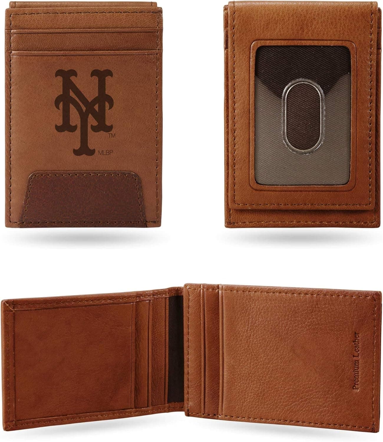 Rico Industries Mets Premium Leather Front Pocket Wallet