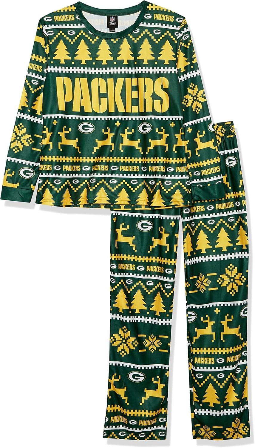 FOCO Men's Wordmark Family Matching Collection Set Holiday Pjs
