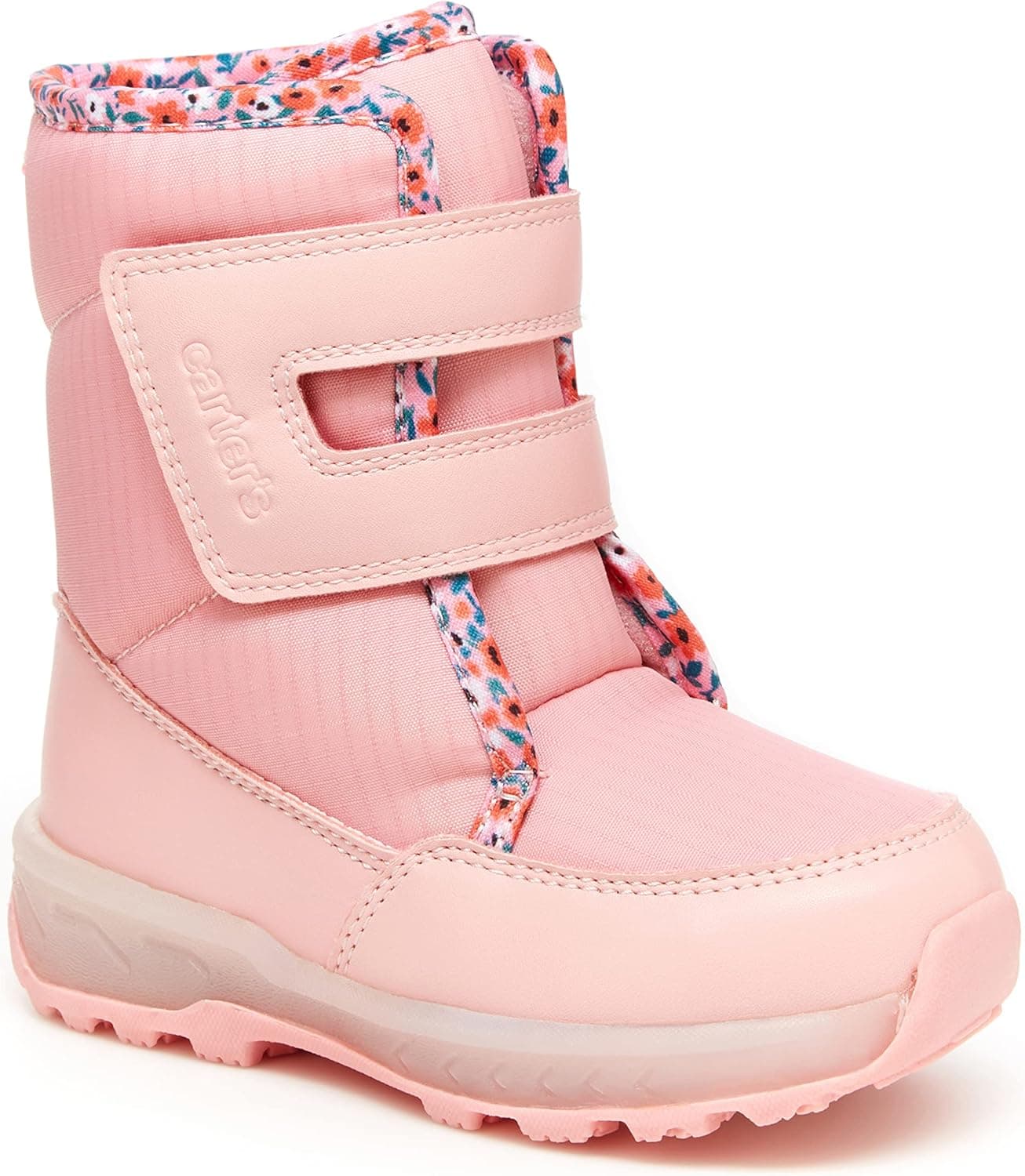 Carter's girls Cf21q03b-grady-pink Light Up Snow Boots, Pink, 6 Toddler US