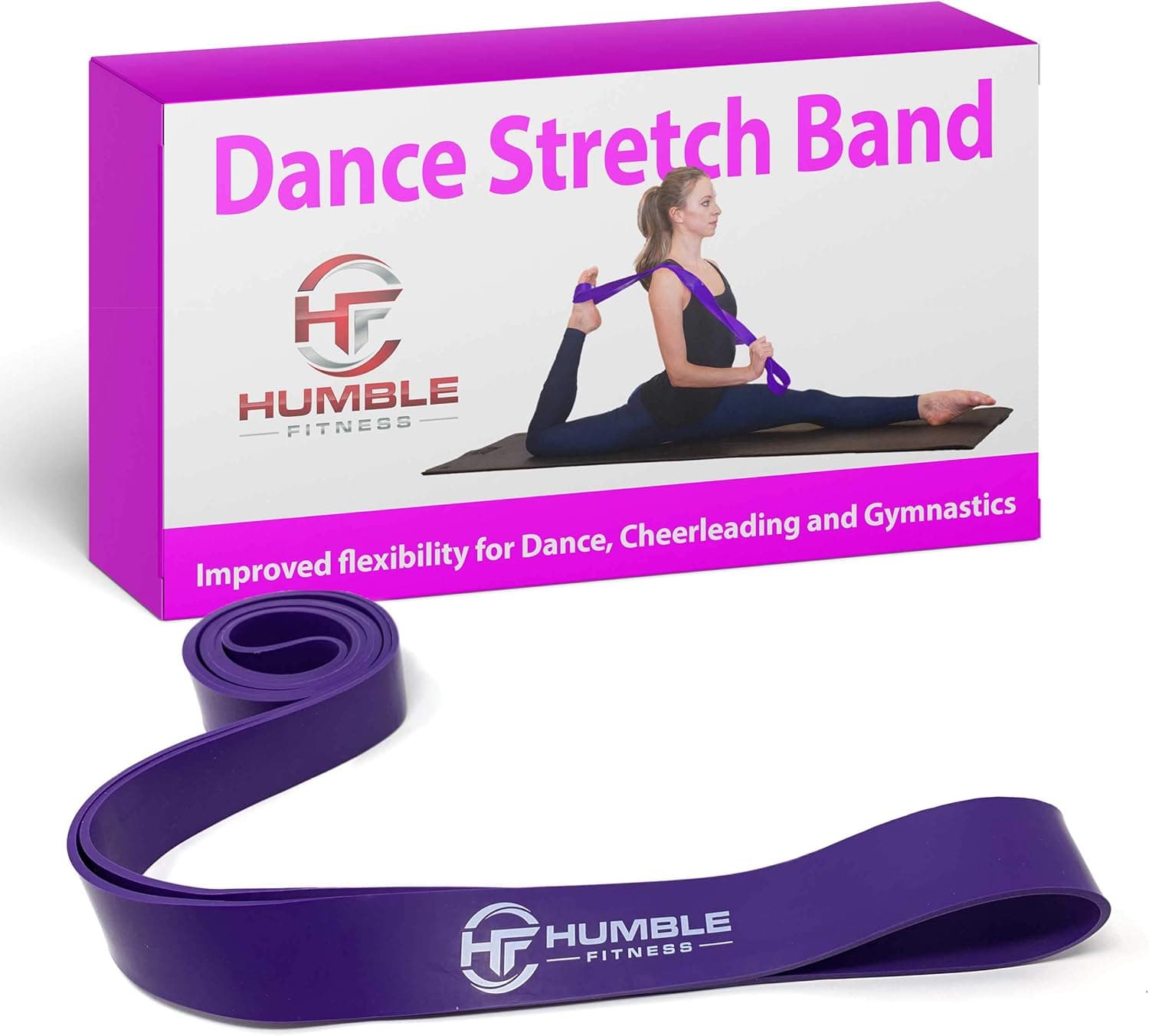 Myosource Kinetic Bands Dance Stretch Band - Dance Resistance Band for Ballet Dance Cheerleading Gymnastics Ice Figure Skating Stretching Flexibility Splits