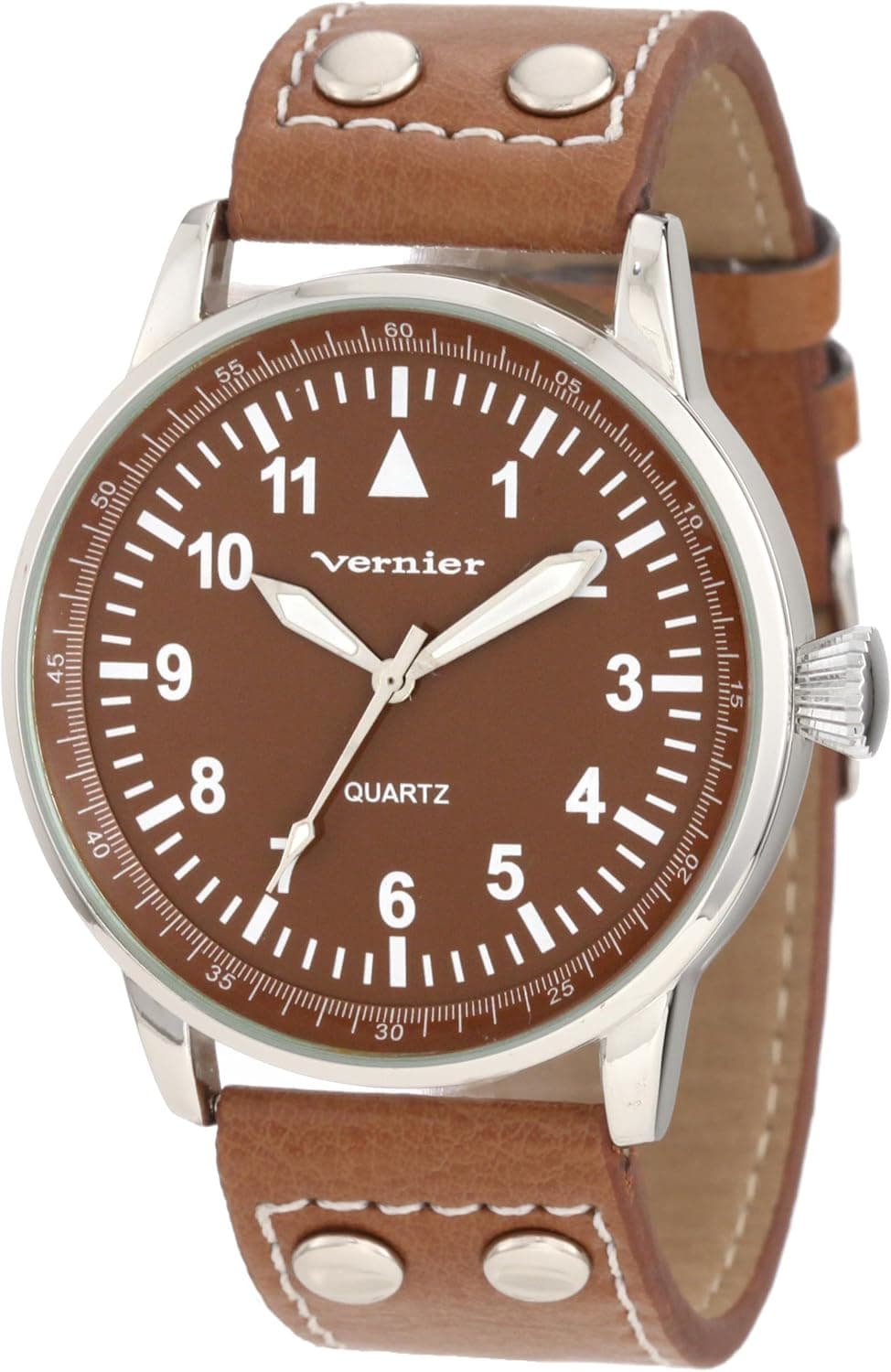 Vernier Men's Easy Read Polyurethane Strap Quartz Watch