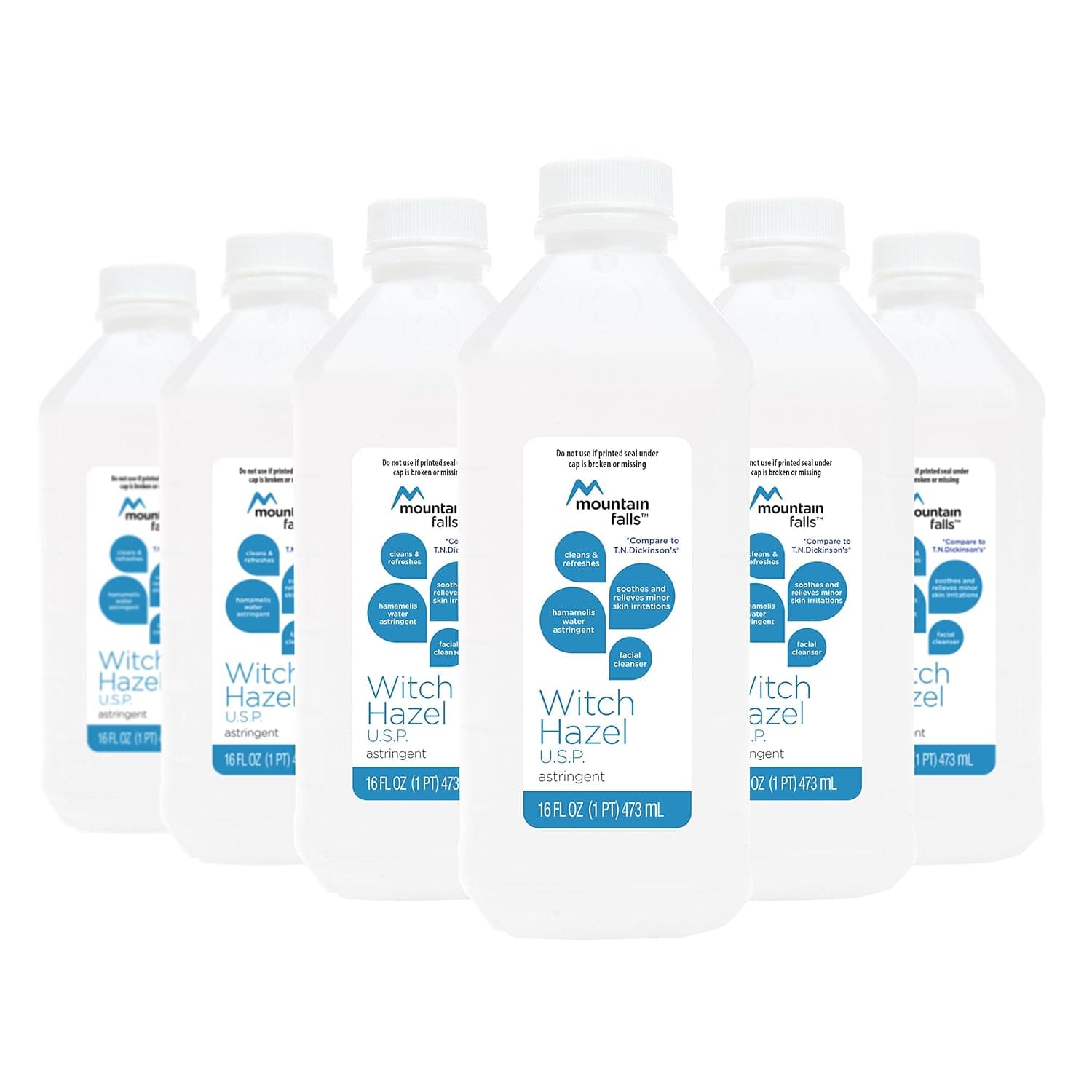 Mountain Falls Witch Hazel Astringent Facial Cleanser, 16 Fluid Ounce (Pack of 6)