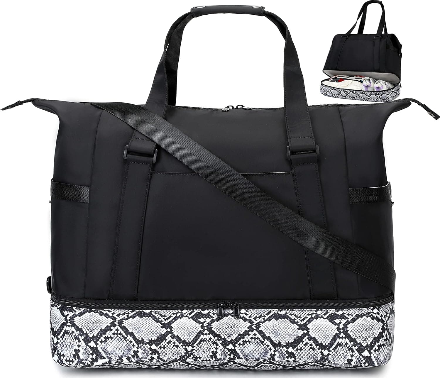 Travel Duffel Bag Weekender Carry On Overnight Shoulder Girls Sports Tote Gym hospital for women luggage bags with luggage sleeve shoe pouch