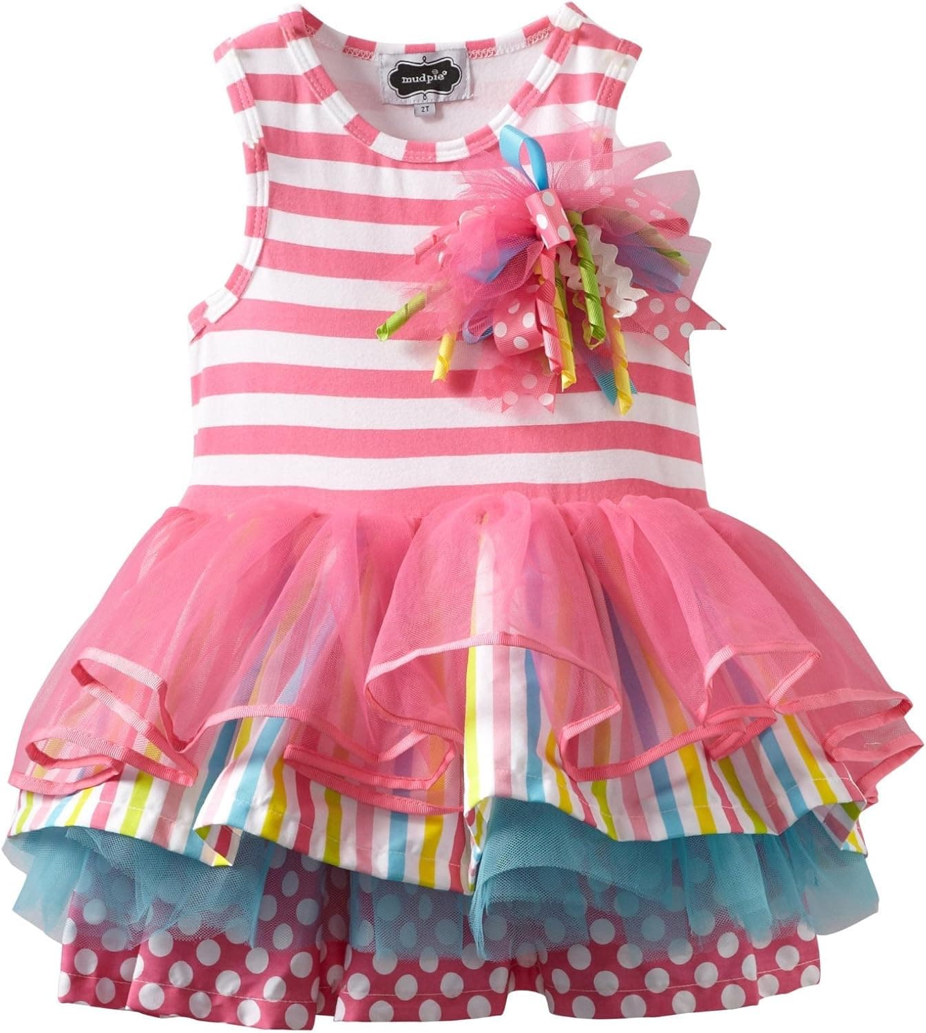 Mud Pie Girls 2-6x Tiered Birthday Party Tutu Dress (12-18 Months)