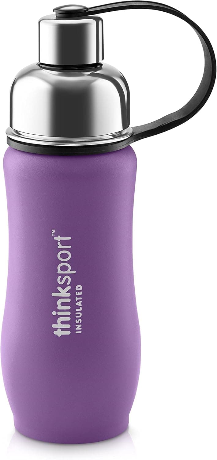 Thinksport 12 Ounce (350ml) Purple Insulated Stainless Steel Bottle 12 oz/350ml