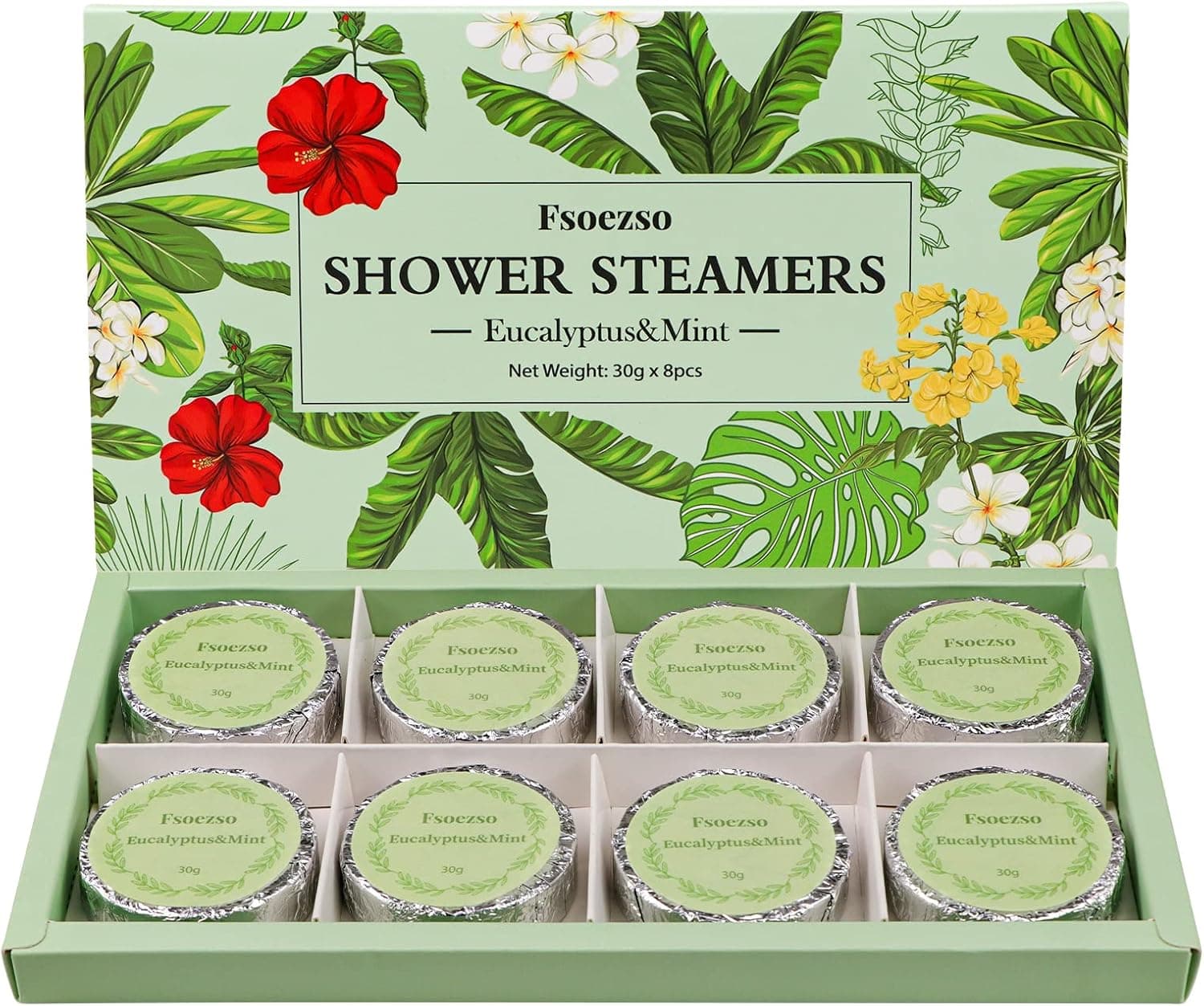 Shower Steamers - Eucalyptus and Menthol, Shower Bombs Mothers Day Gifts for mom - Self Care and Relaxation Stress Relief, Home Spa Gifts