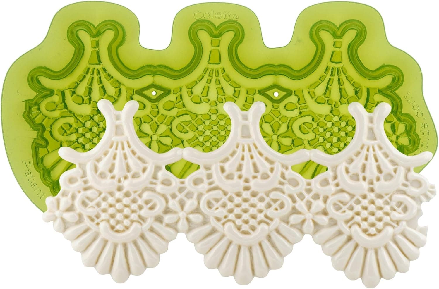 Marvelous Molds Silicone Lace Mold | Colette| for Cake Decorating with Fondant, Gum Paste and More