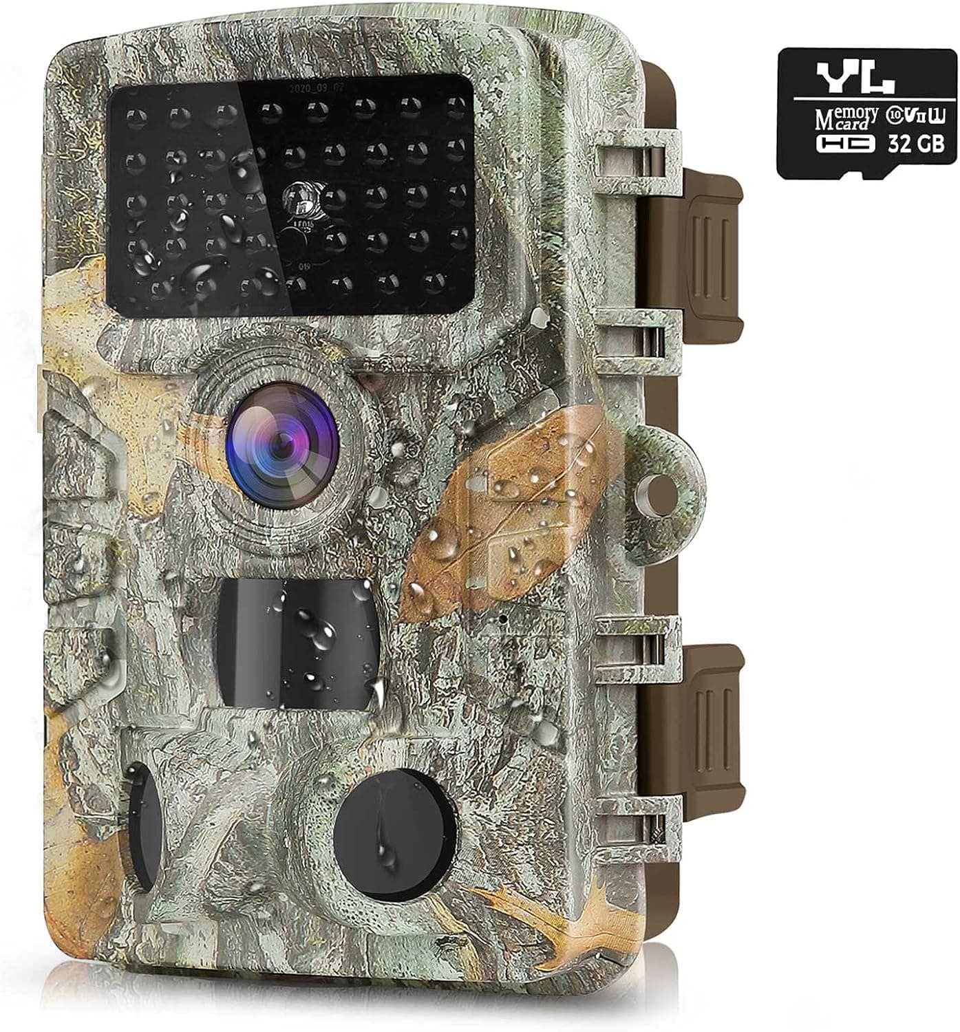 HAWKRAY Trail Camera 24MP 1080P，Waterproof Game Hunting Cam for Wildlife Monitoring with 120° Detection Motion Activated Range, H.264 Video Night Vision 2.0” LCD IR 47 LEDs
