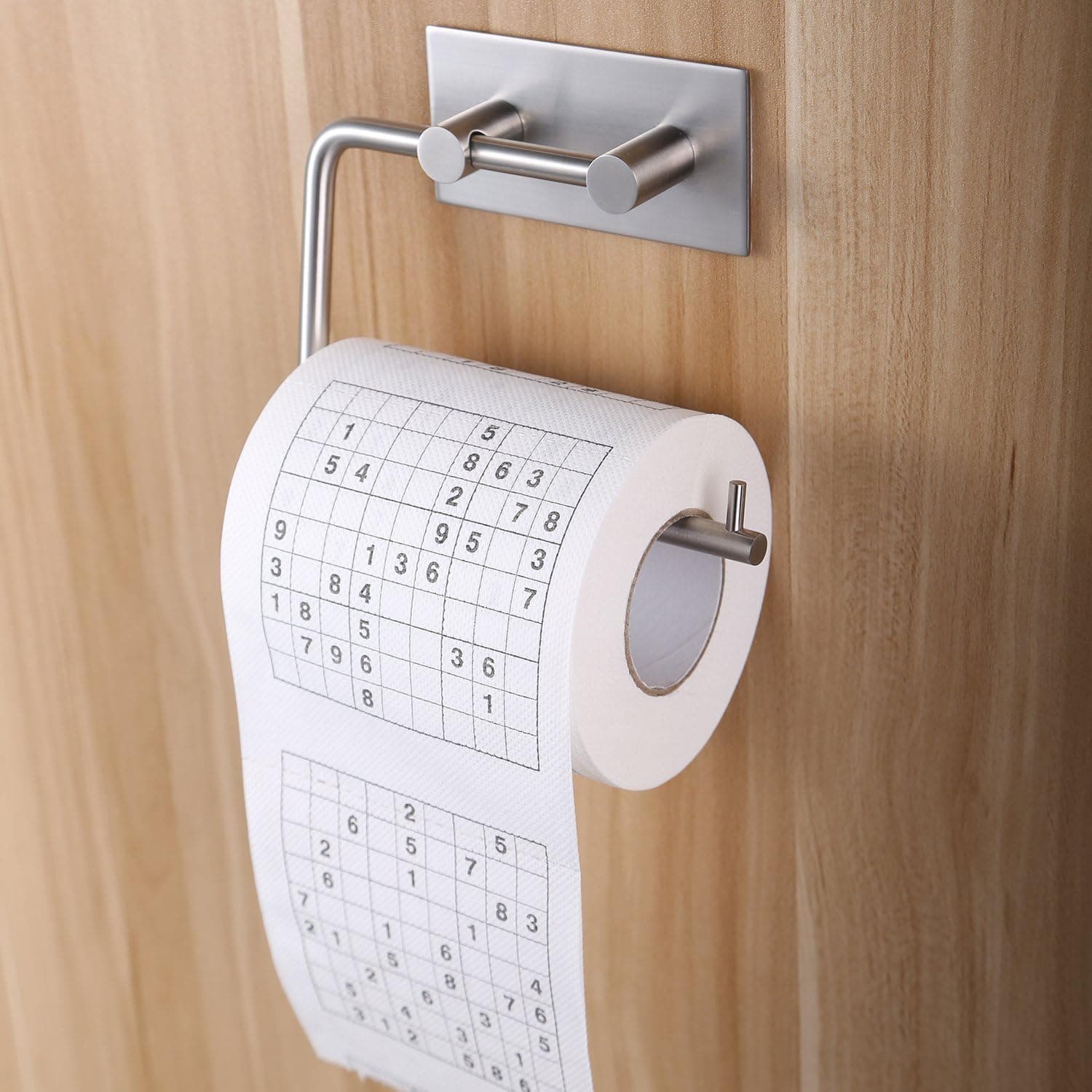 YIGII Toilet Paper Holder Self Adhesive with Shelf (Paper Holder)