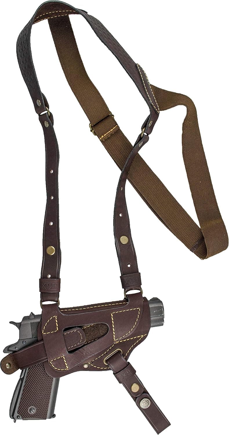 XCH Shoulder Holster Compatible with 1911 Type Pistols, Defender, Zastava M57, Zastava M88, Zastava M70, Tokarev TT, Sig Sauer P238 / P938 / P230, Makarov, Beretta Cheetah, Other subcompact Pistols