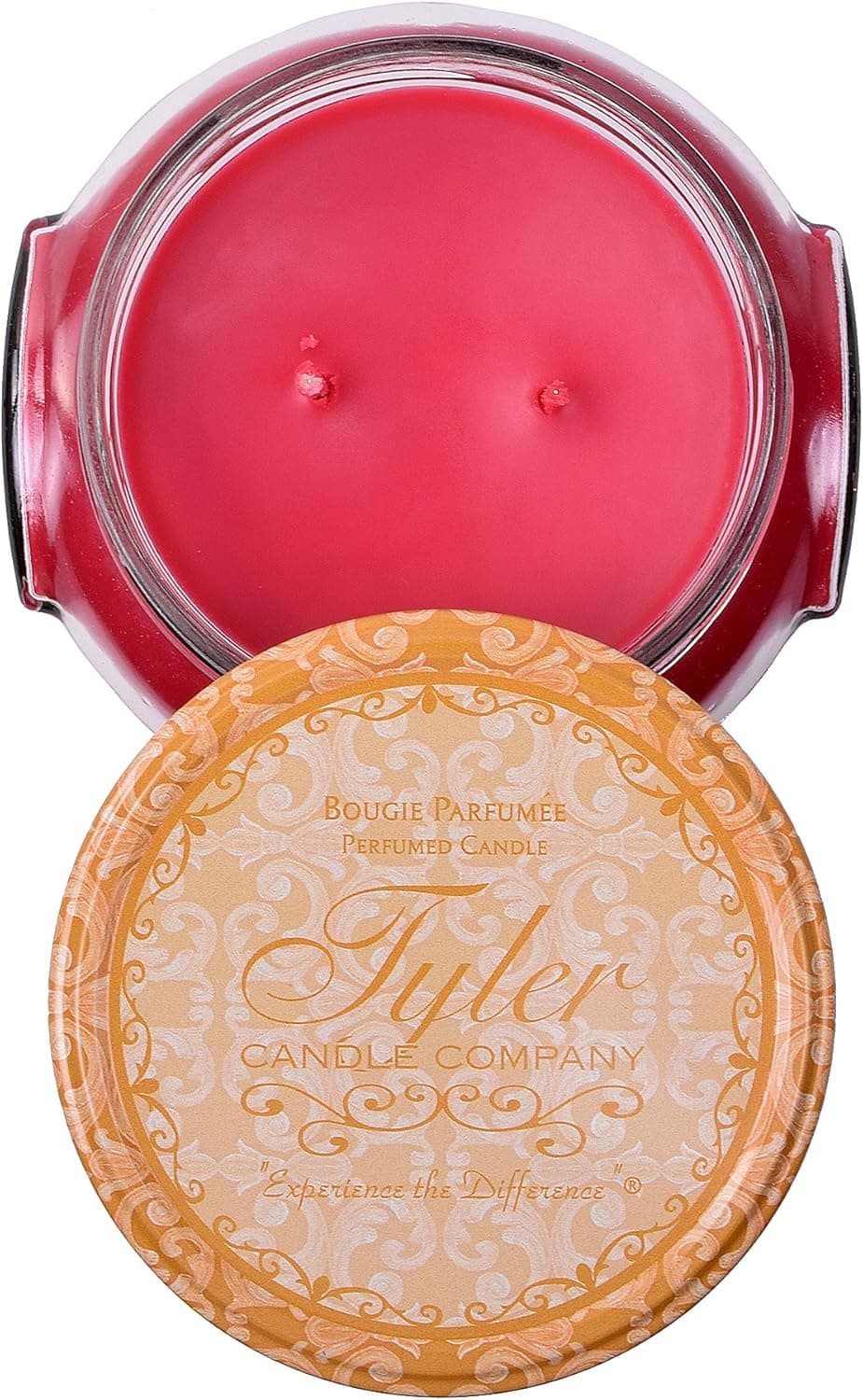 Tyler Candle 1 X Prestige Collection 22oz Two Wick Frosted Pomegranate Scent