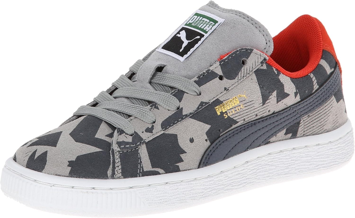 PUMA Suede Camo JR Sneaker (Little Kid/Big Kid)