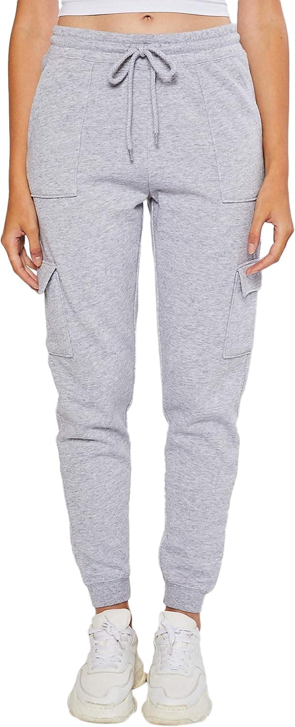 esstive Women's Ultra Soft Fleece Comfortable Lightweight Casual Workout Yoga Jogger Sweatpants