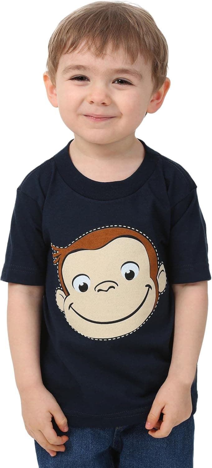 Curious George Women's Toddler Boys' Short Sleeve Tee Shirt